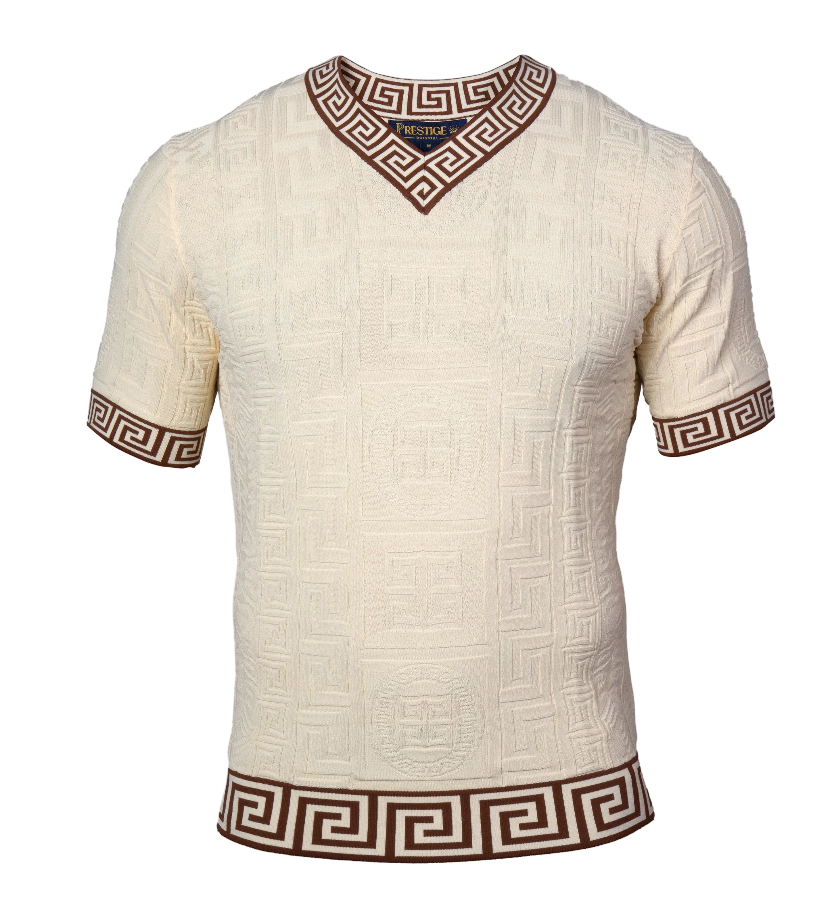 Prestige CMK-6032 Short Sleeve Knit Cream
