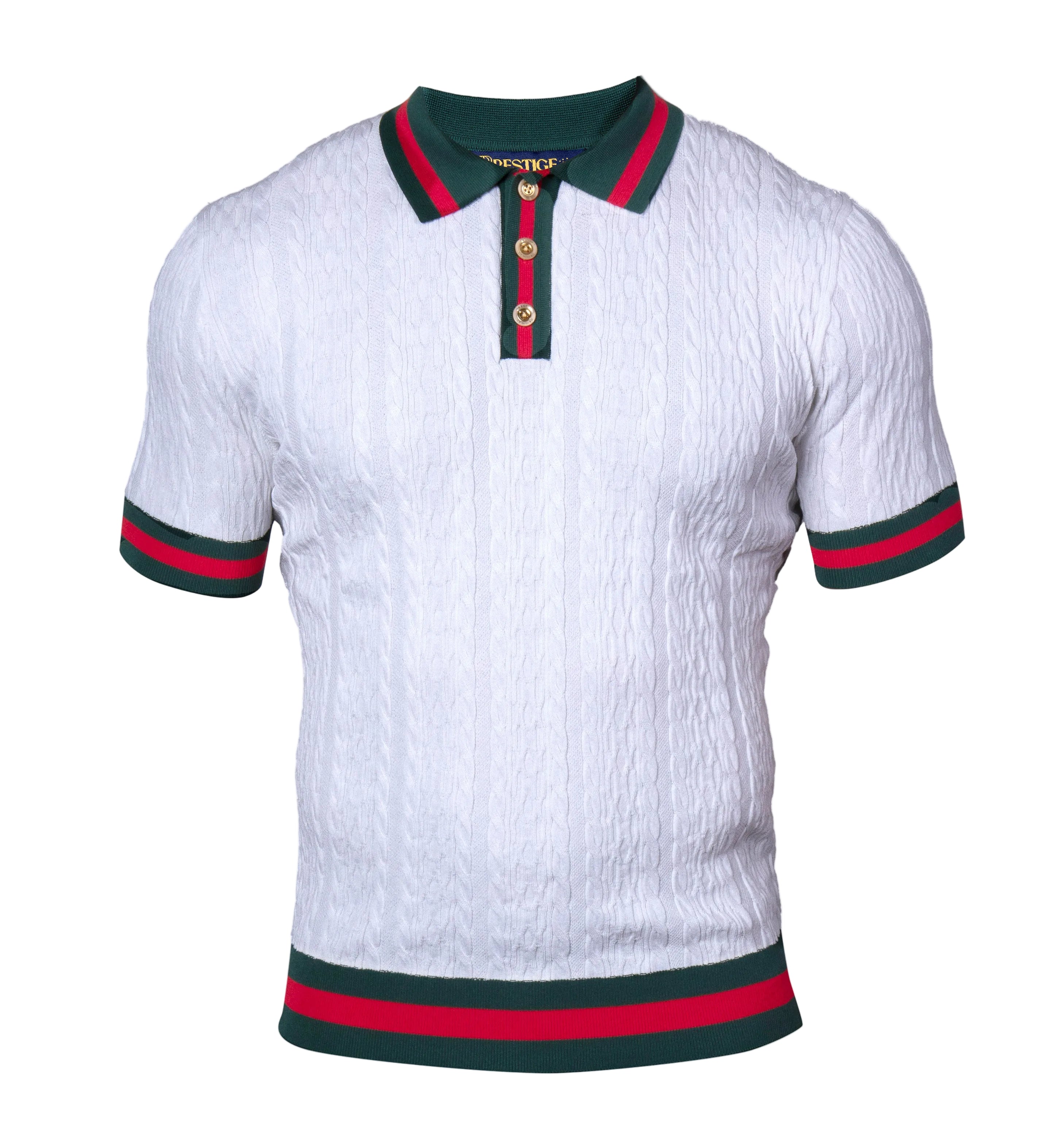 Prestige CMK-6037 Short Sleeve Knit White