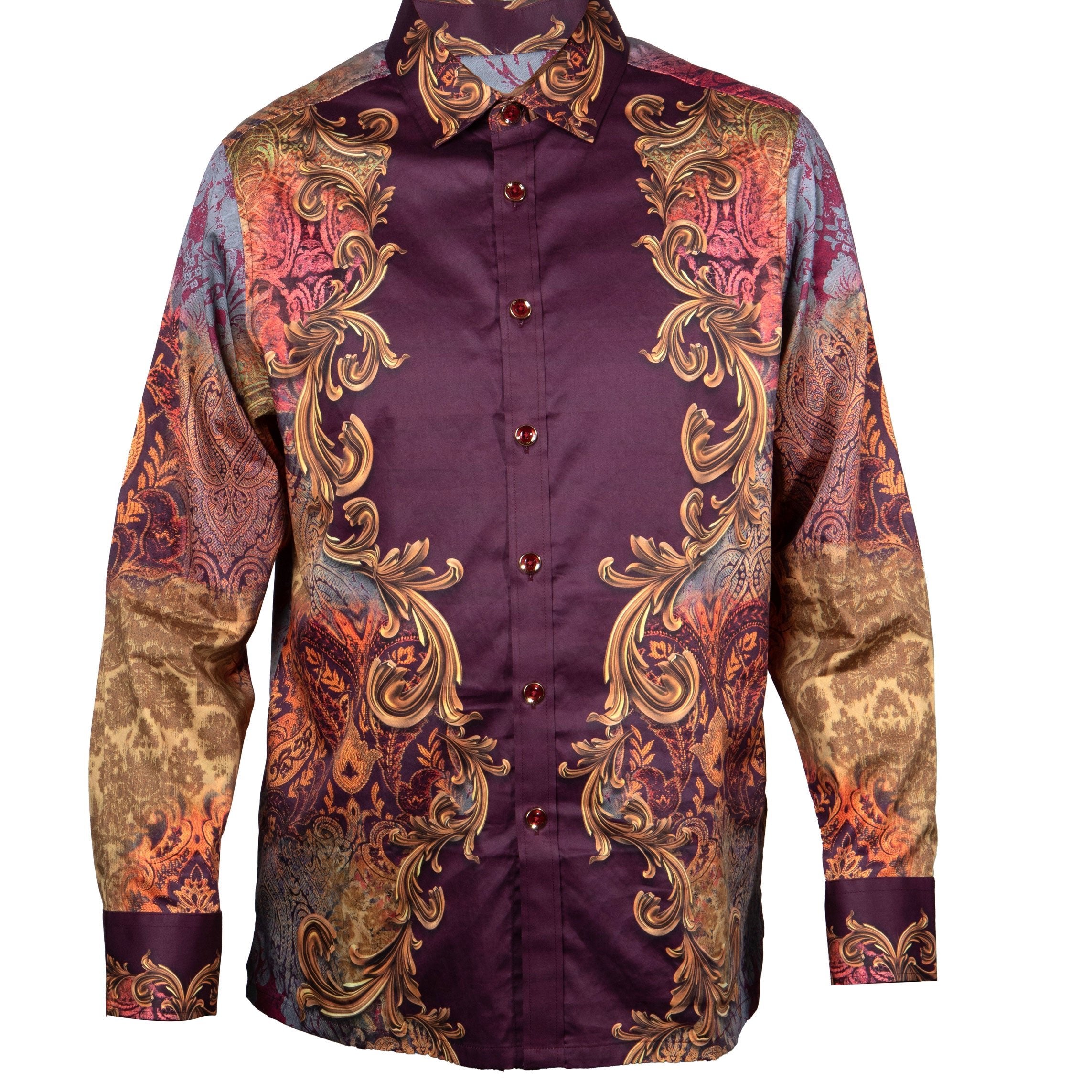 Prestige COT-403 Long Sleeve Shirt Burgundy