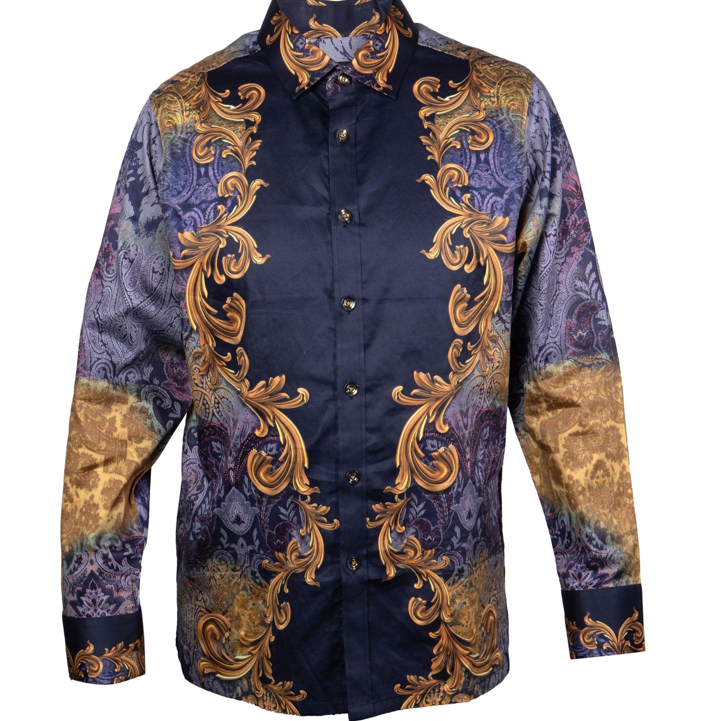 Prestige COT-403 Long Sleeve Shirt Navy