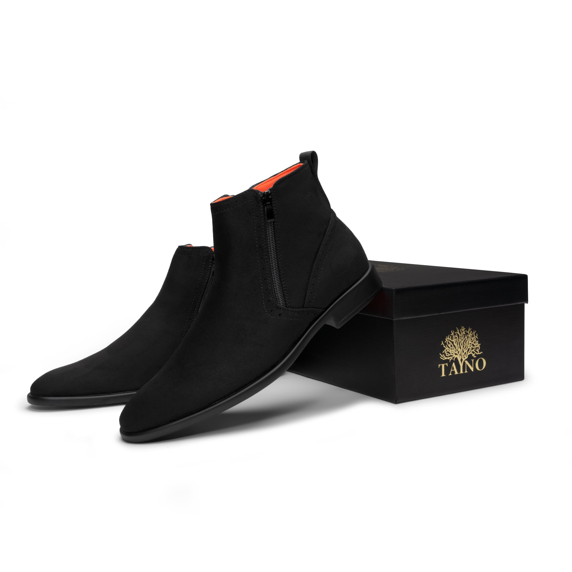 Tayno The Coupe Suede Chelsea Boot Black