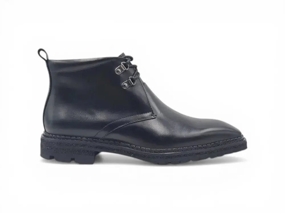 Calfskin Chukka Boot with Lug Sole