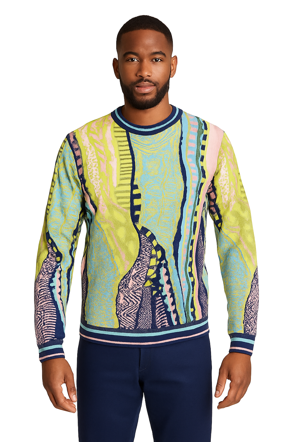 Prestige SW- 688 Crow Neck Sweater Navy