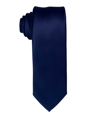 Zenio MS400 Satin Solid Slim Ties