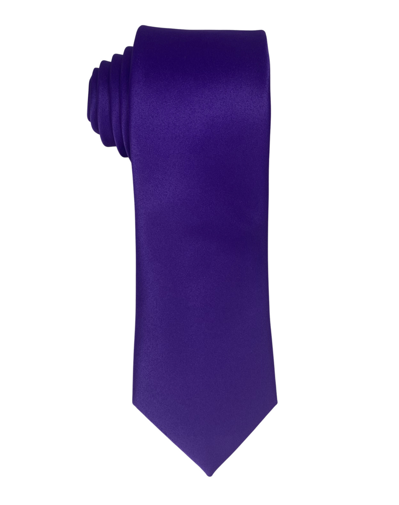 Zenio MS400 Satin Solid Slim Ties