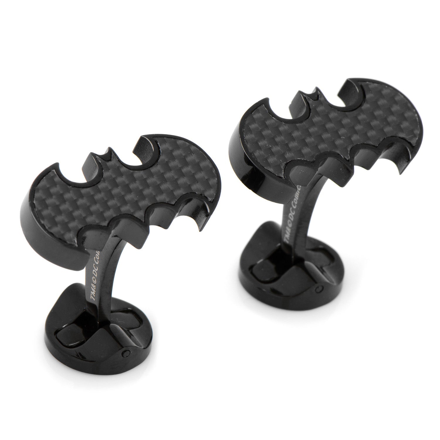 DC Batman Stainless Steel Carbon Fiber Cufflinks