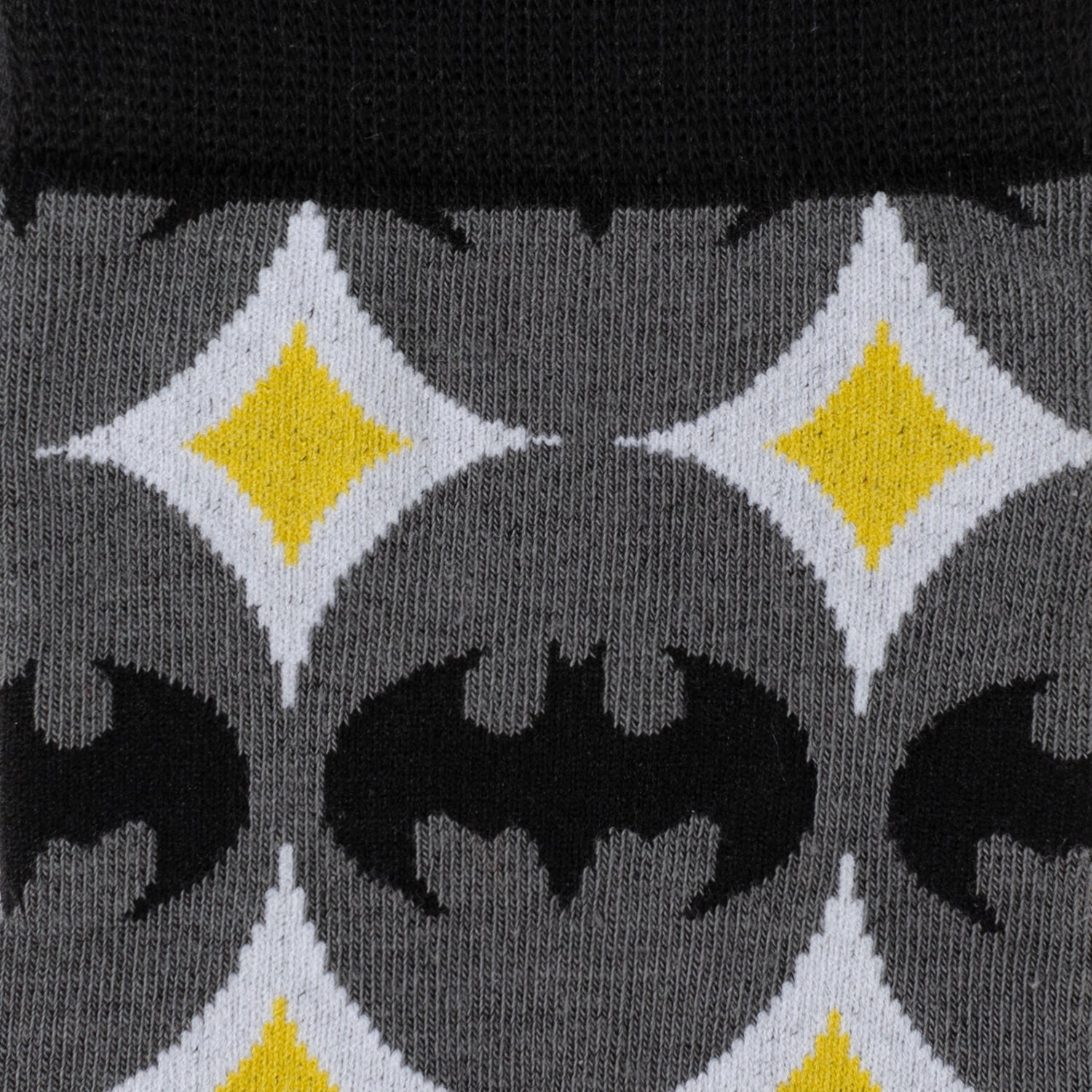 DC Batman Circle Gray Black Men's Socks