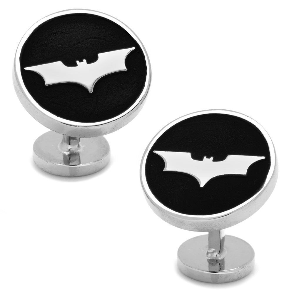 DC Batman Dark Knight Recessed Black Cufflinks