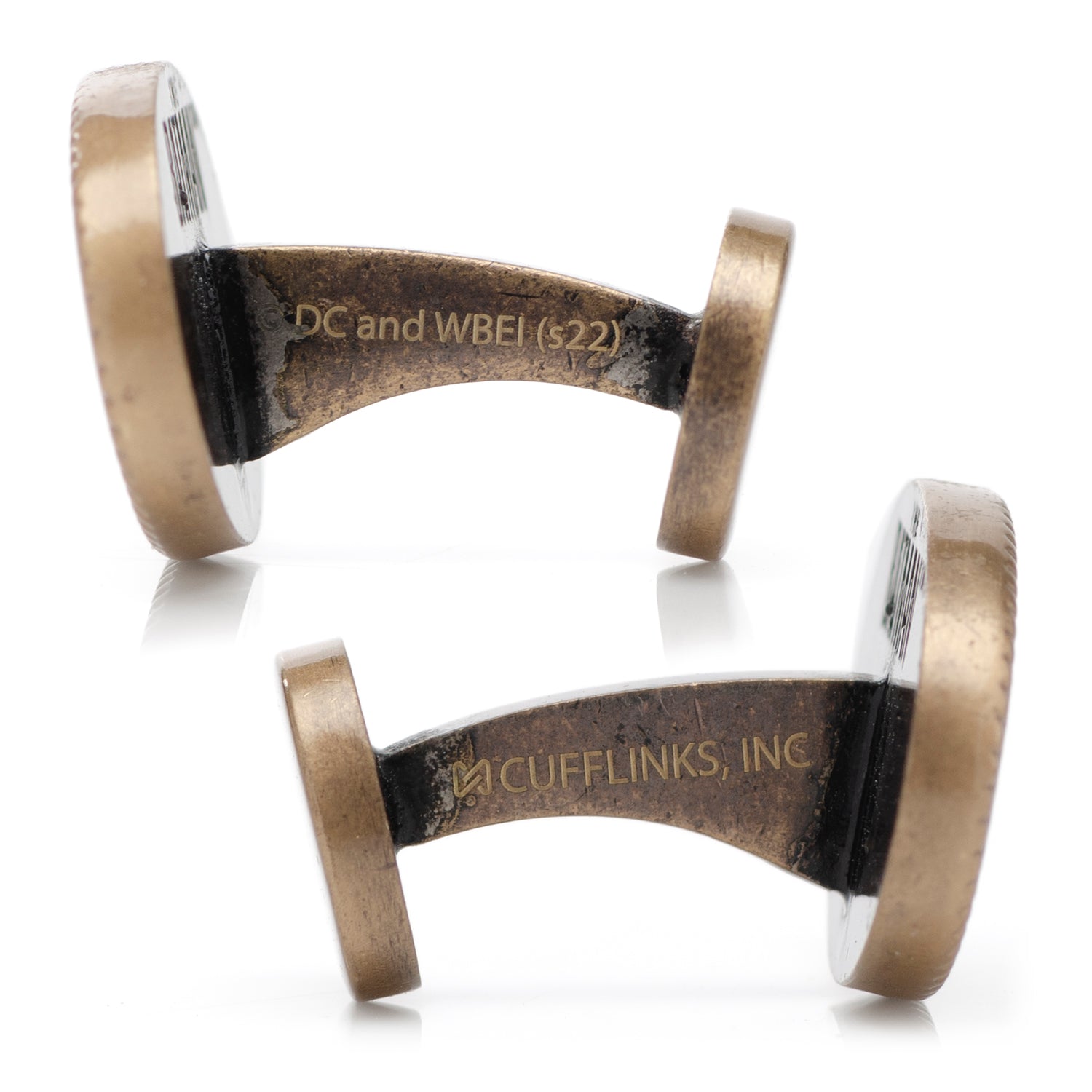 DC Batman Wayne Monogram Gold Cufflinks