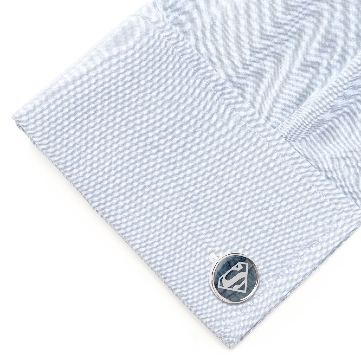 DC Superman Navy Gemstone Cufflinks