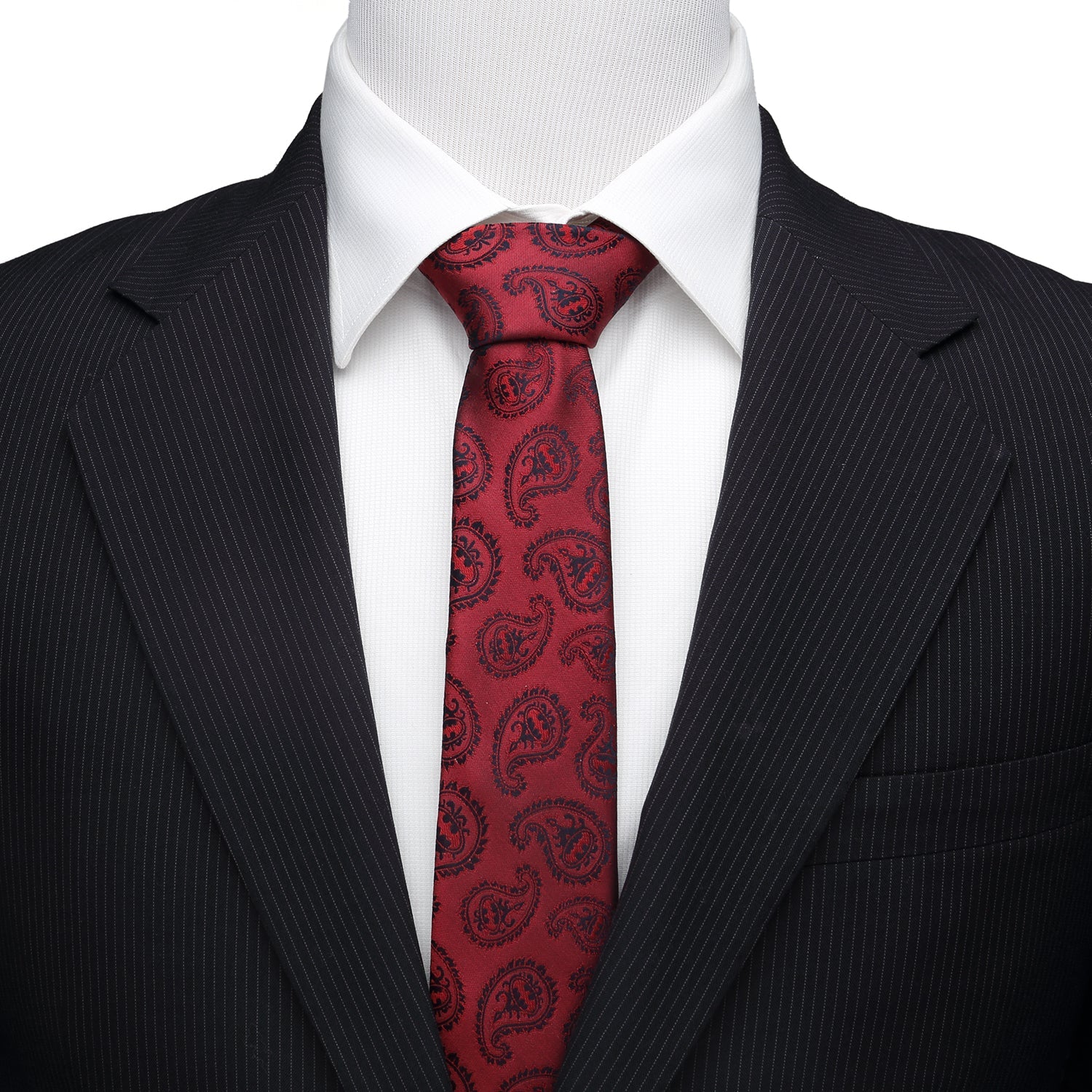 DC Batman Red Paisley Tie