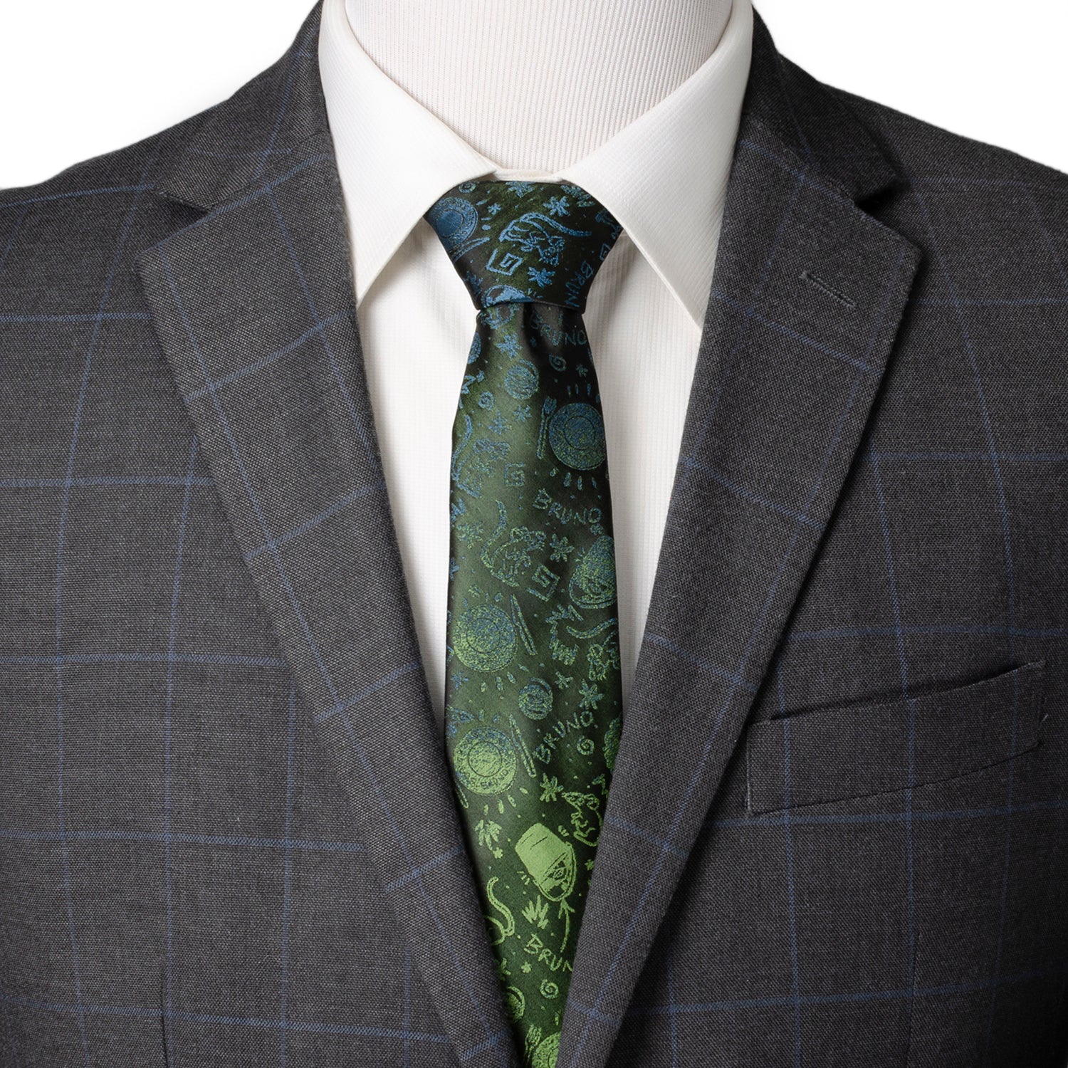 Disney Encanto Bruno Multi Black Men's Tie
