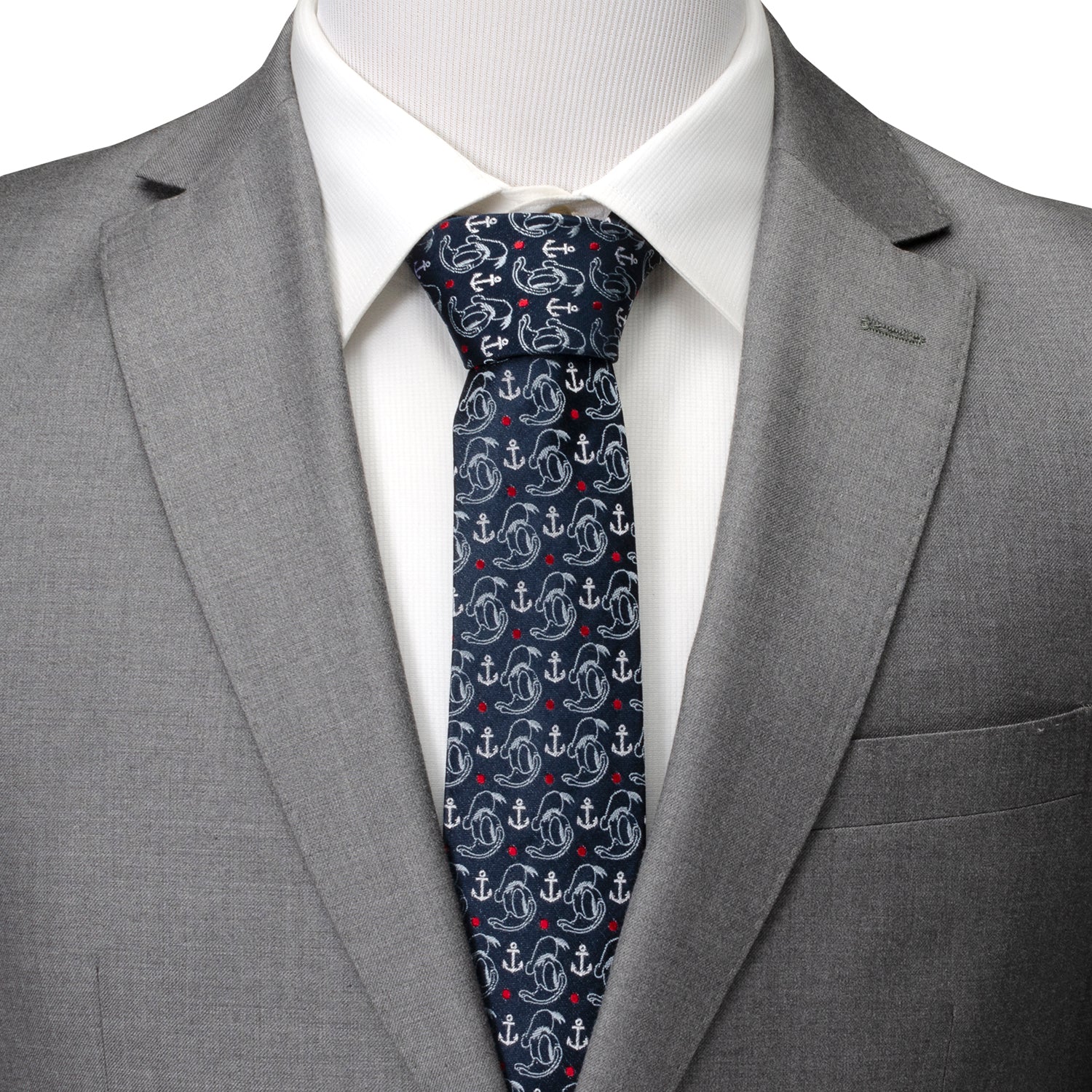 Disney Donald Duck Anchor Navy Blue Men's Tie