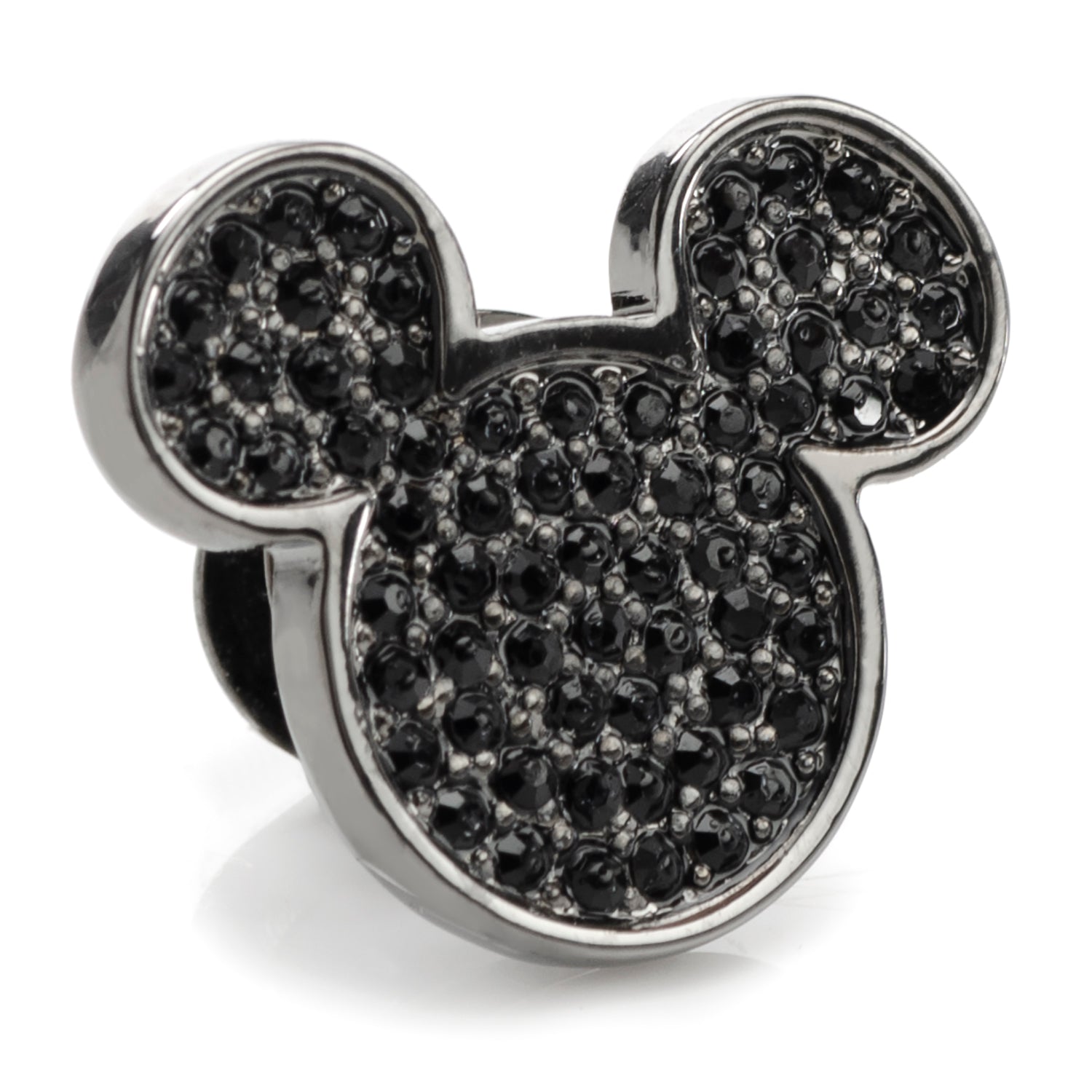 Disney Mickey Mouse Black Pave Crystal Lapel Pin