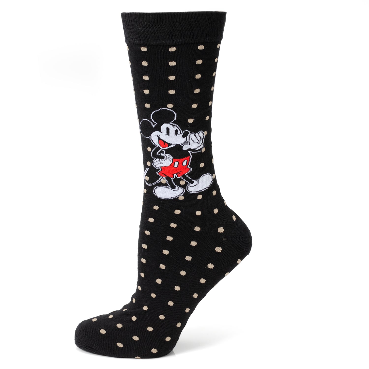 Disney Mickey Mouse Dot Socks and Blue Lapel Pin Gift Set