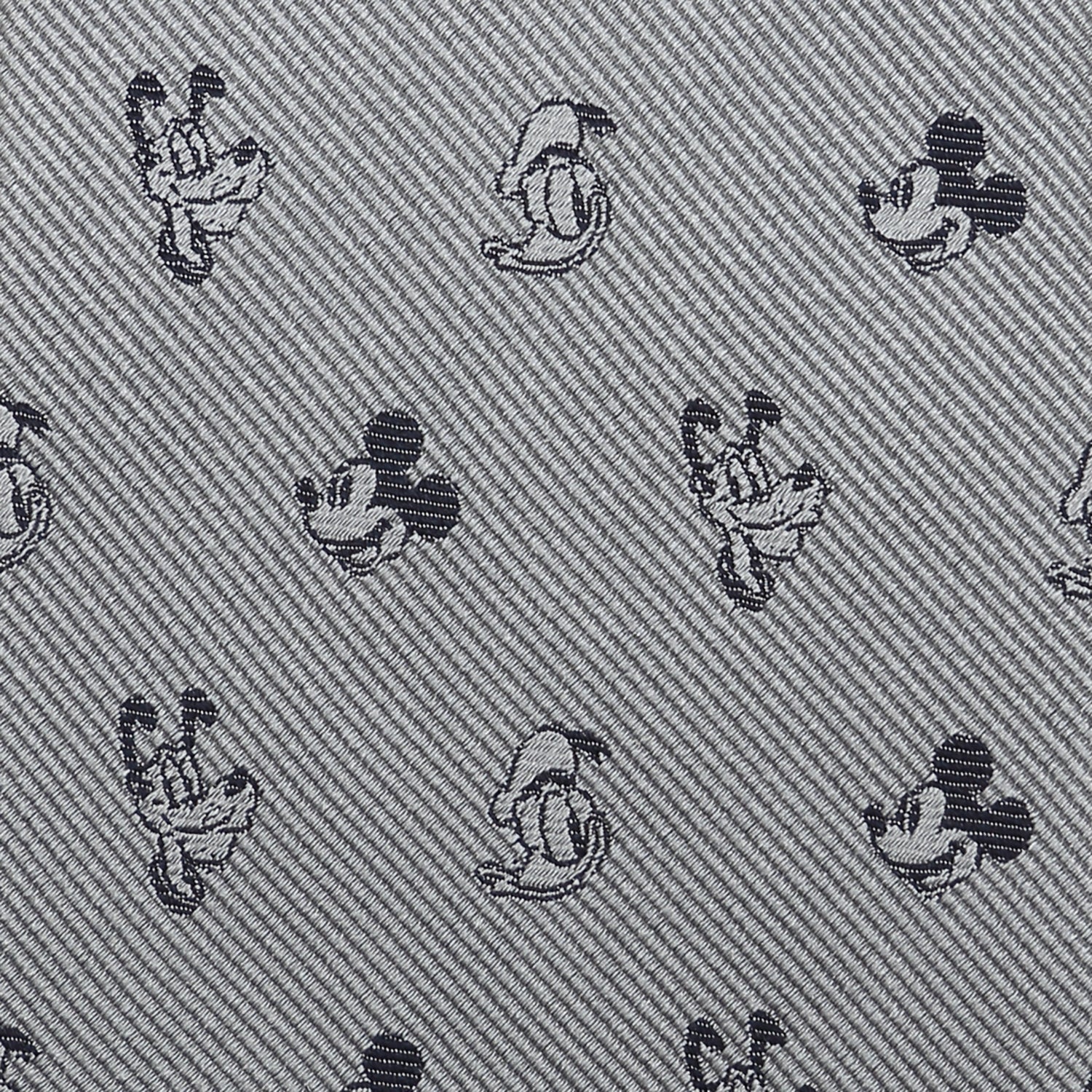 Disney Mickey and Friends Gray Men's Tie
