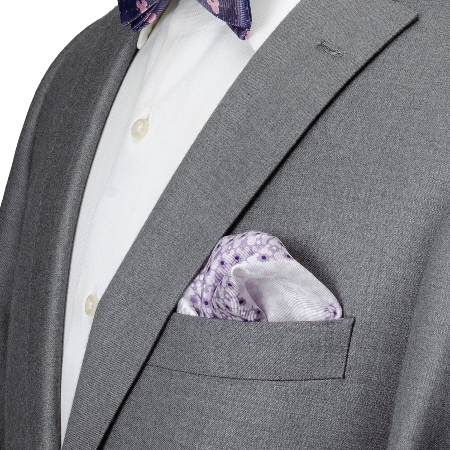 Disney Mickey Mouse Lavender 4 Square Pocket Square