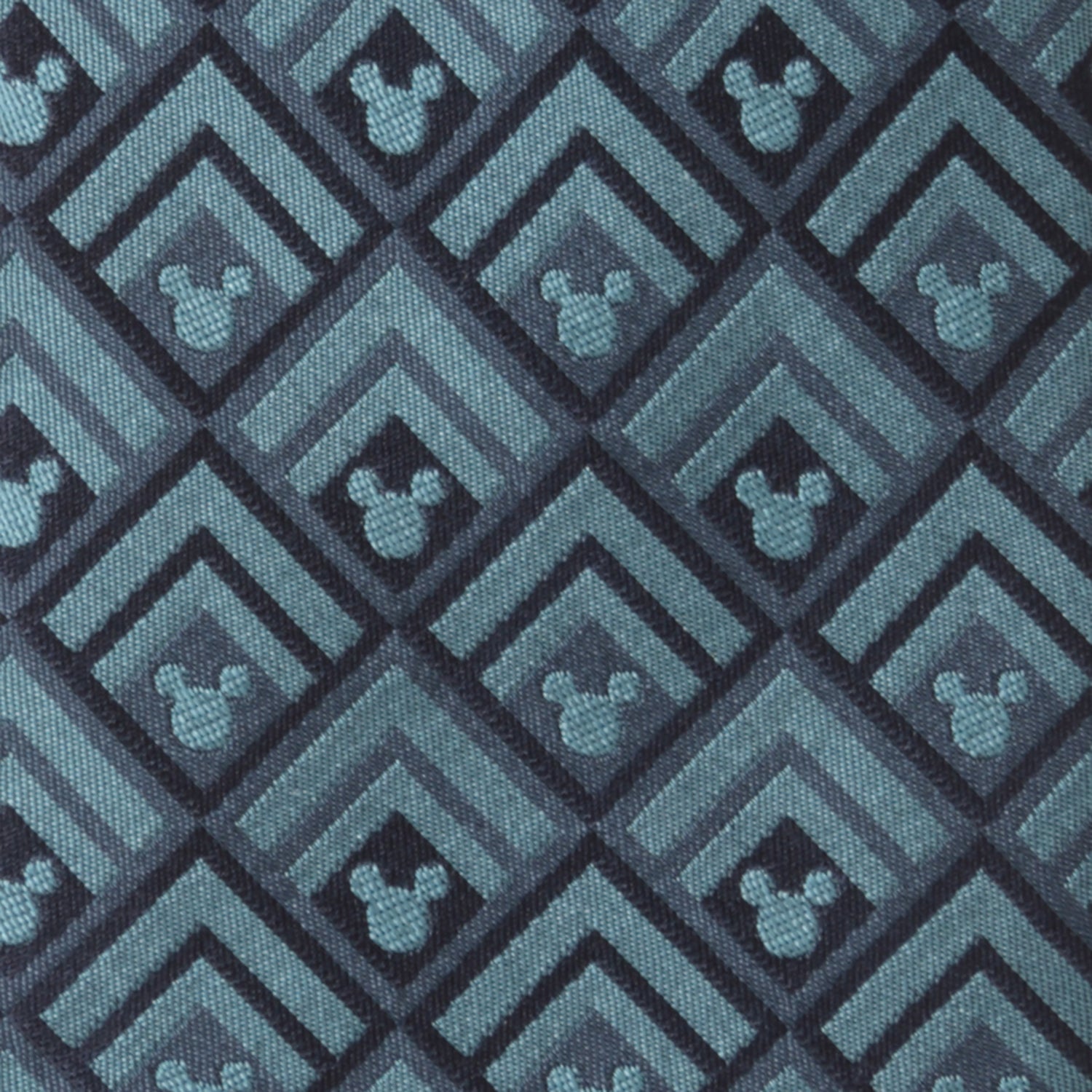 Disney Mickey Mouse Diamond Teal Men's Tie