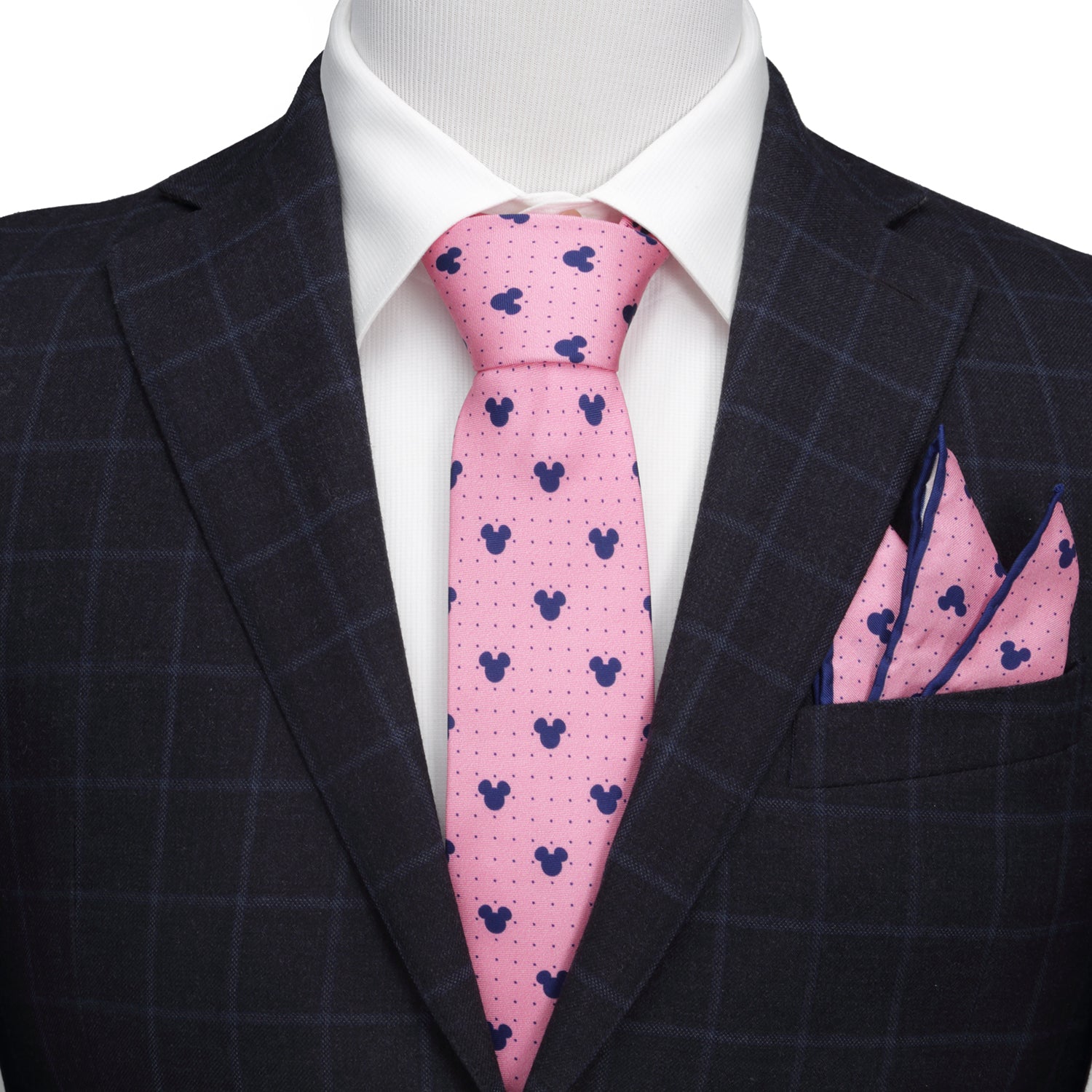 Disney Mickey Mouse Dot Pink Men's Tie