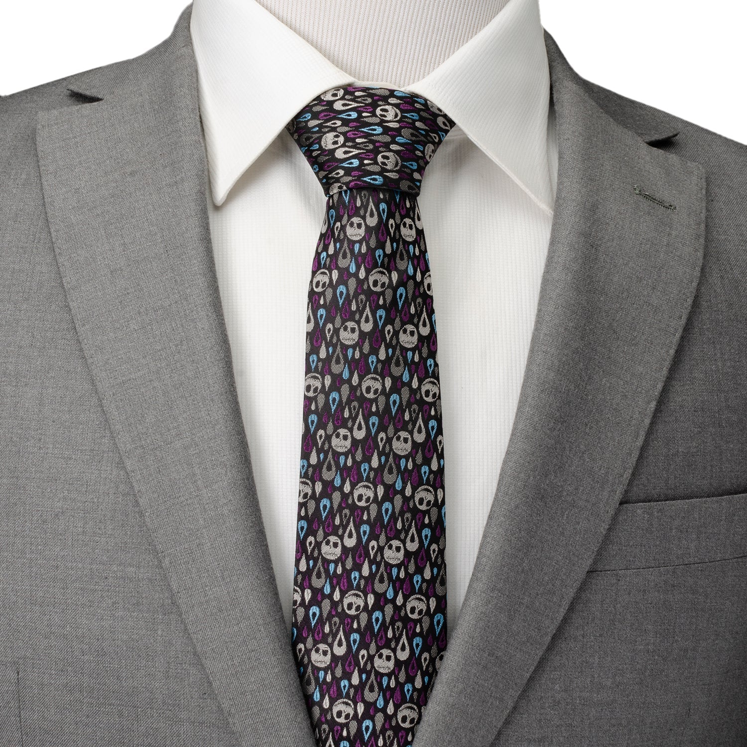 Disney The Nightmare Before Christmas Jack Skellington Patterned Men's Tie