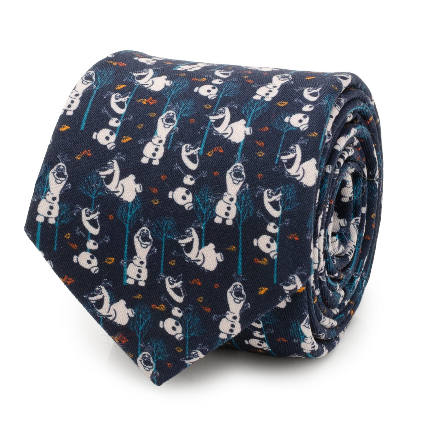 Disney Frozen Olaf Navy Pattern Men's Tie