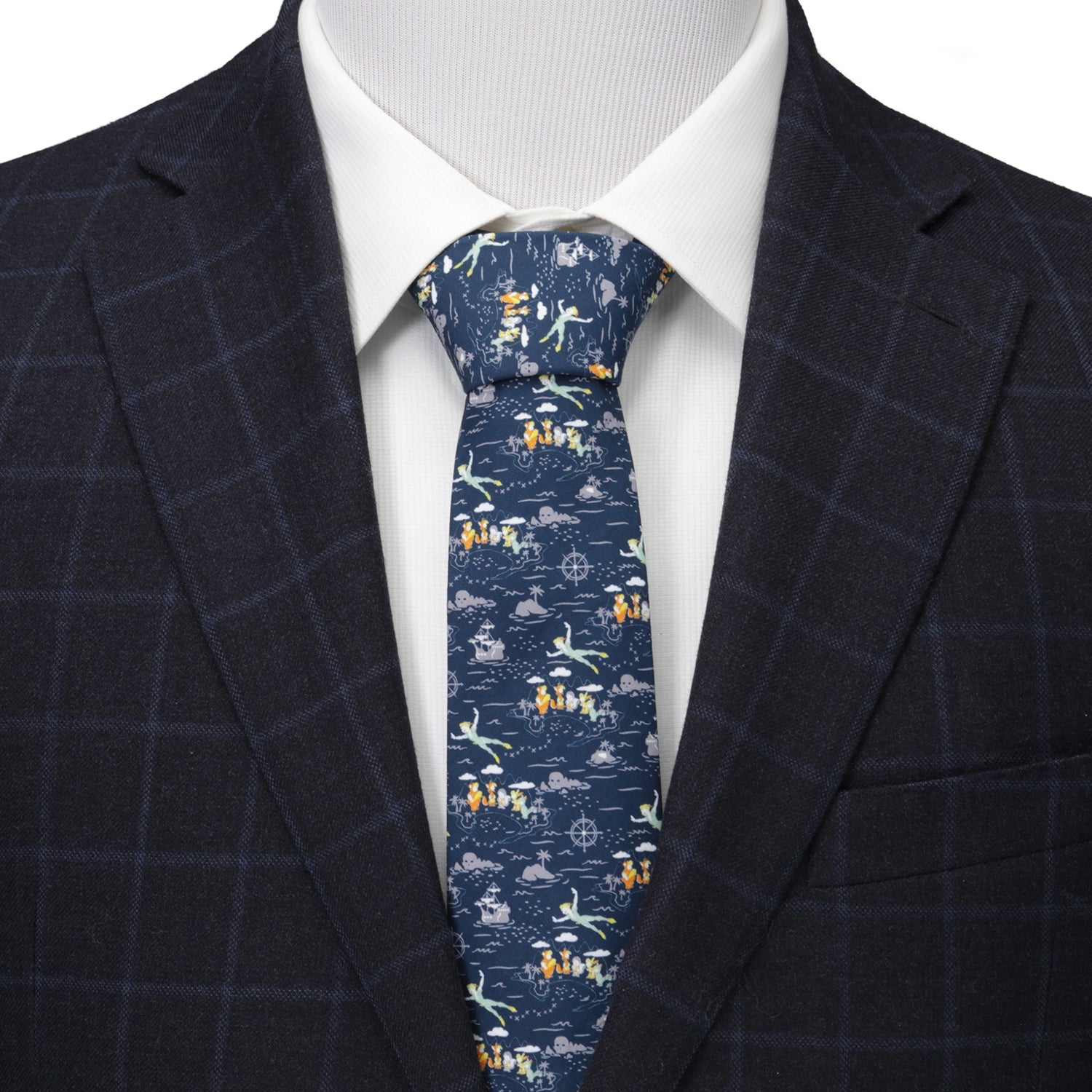 Disney Peter Pan Flying Blue Men's Tie