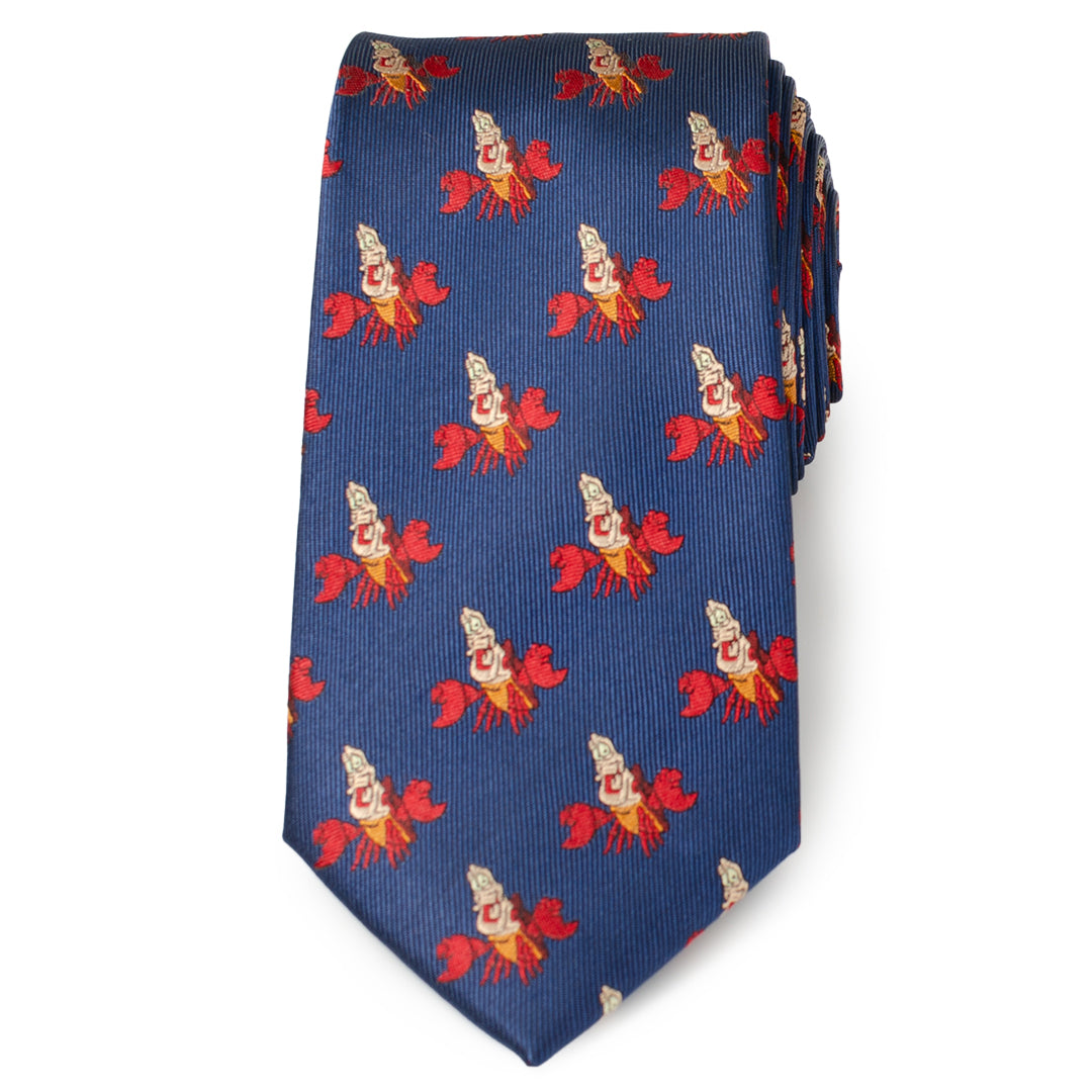 Disney The Little Mermaid Sebastian Hidden Message Blue Men's Tie