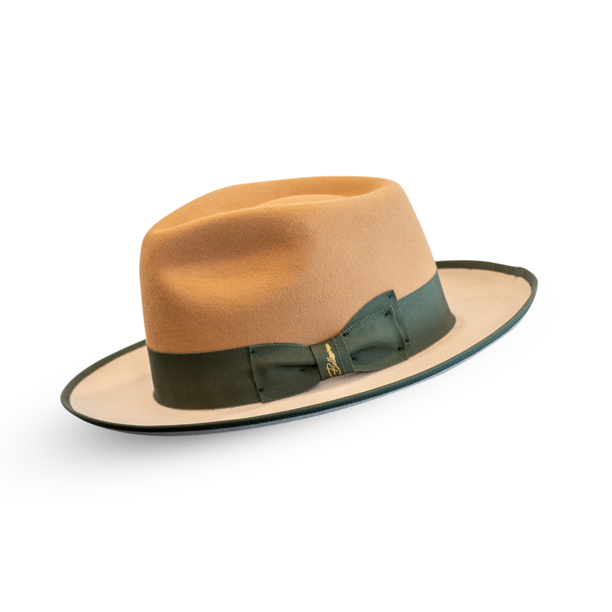 Fox Fedora - Two tone - Camel/Silverbelly