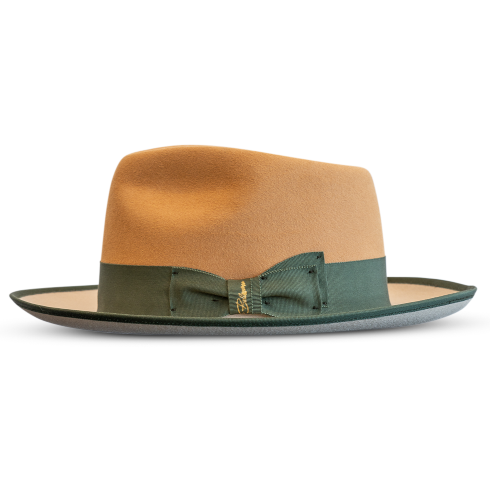 Fox Fedora - Two tone - Camel/Silverbelly