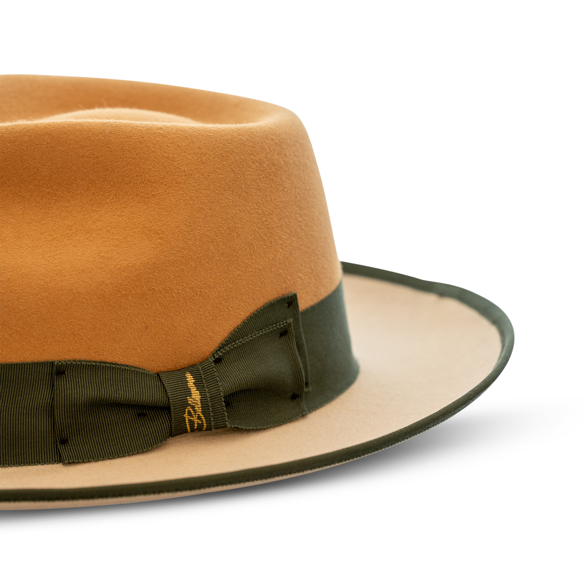 Fox Fedora - Two tone - Camel/Silverbelly