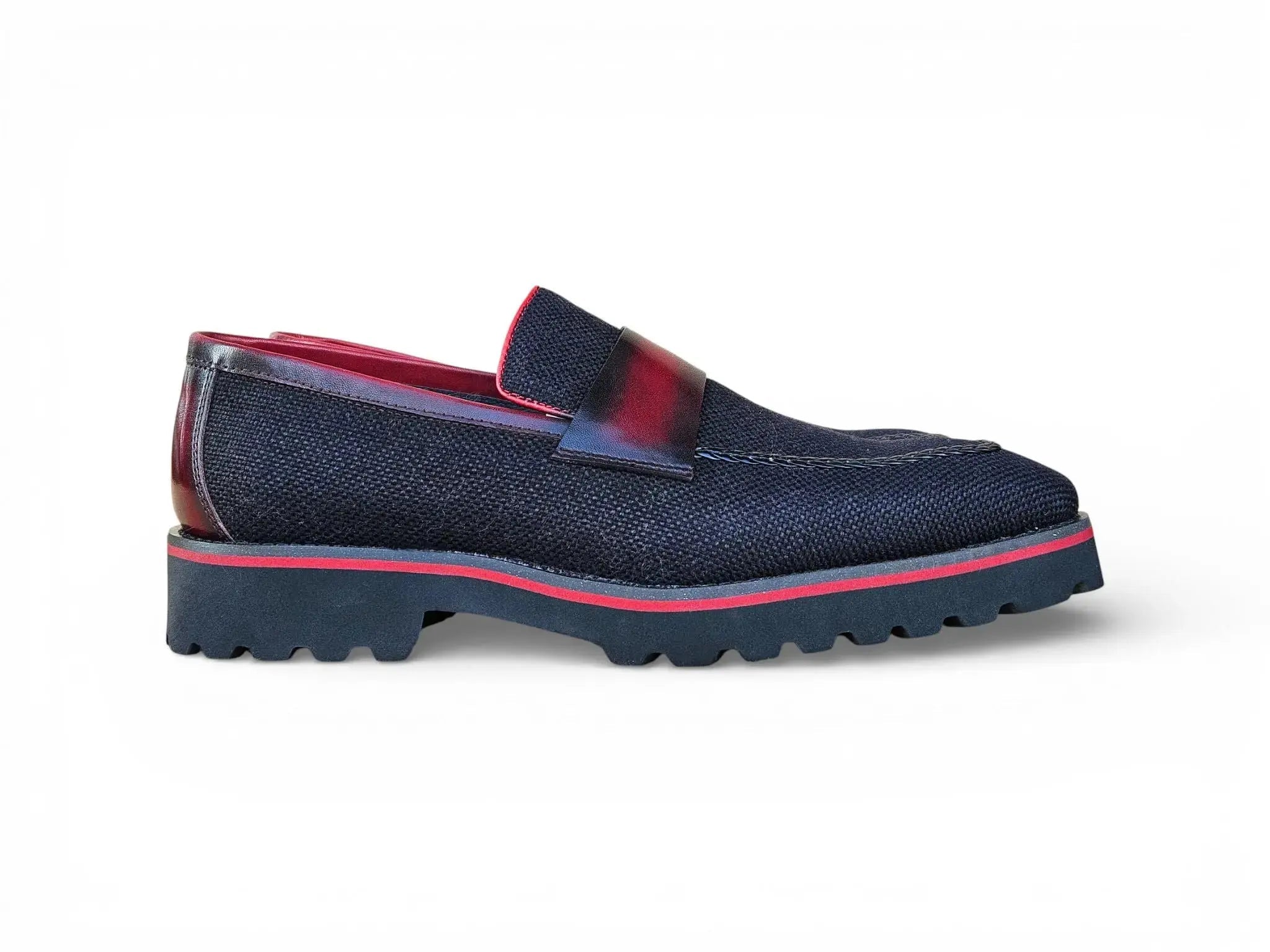 Denim Loafer in Lug Sole