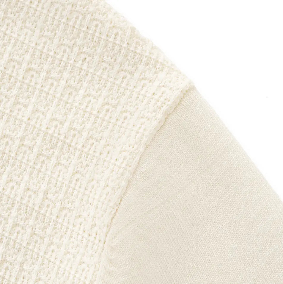 Milano Texture Knit Polo IVORY