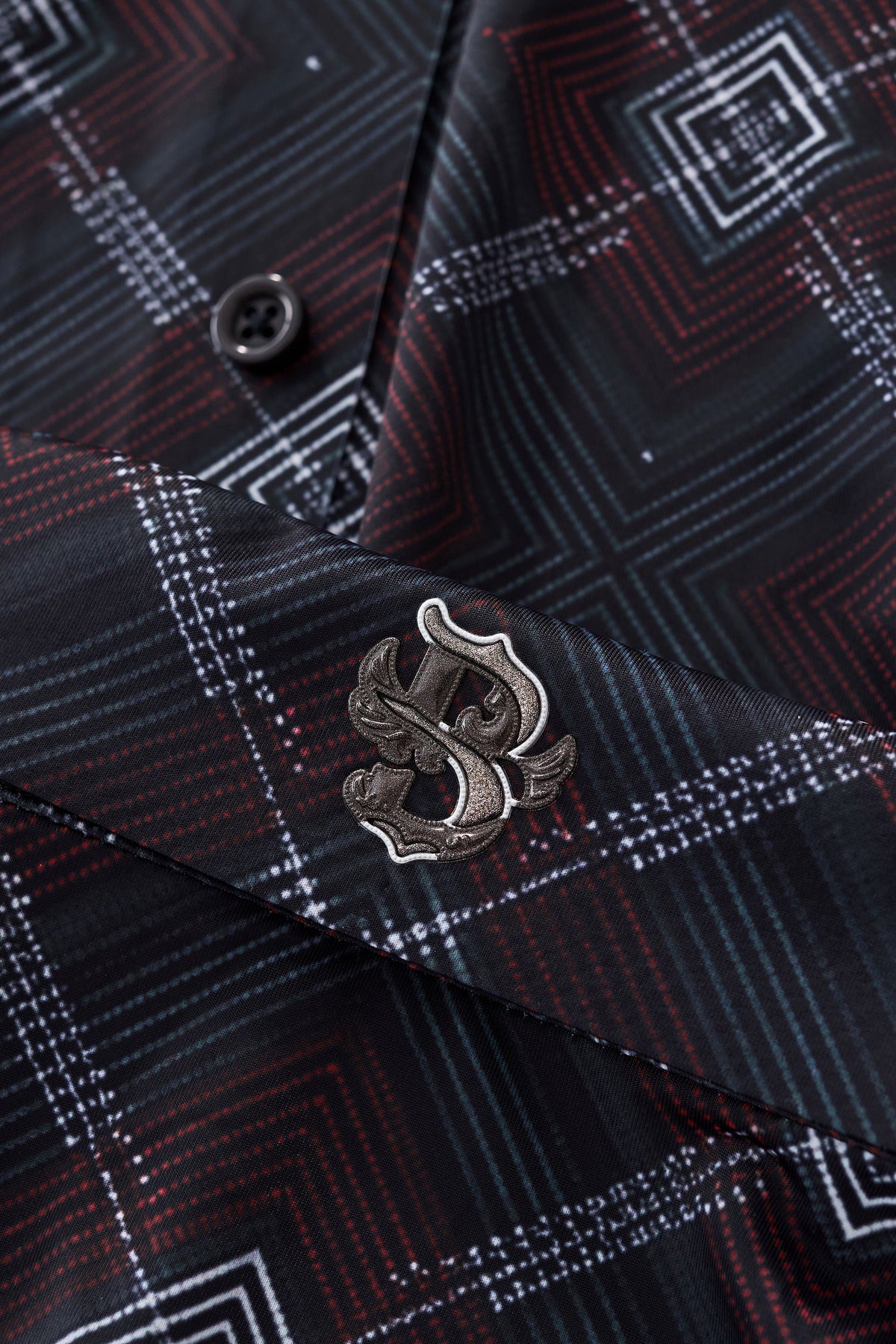 Geometric Seamless Shirt – El Baron BLACK