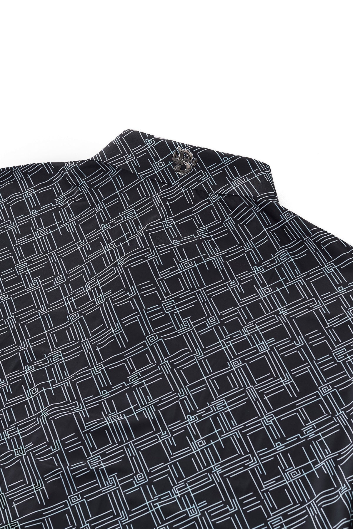 Seamless Geo Print Shirt – El Baron BLACK