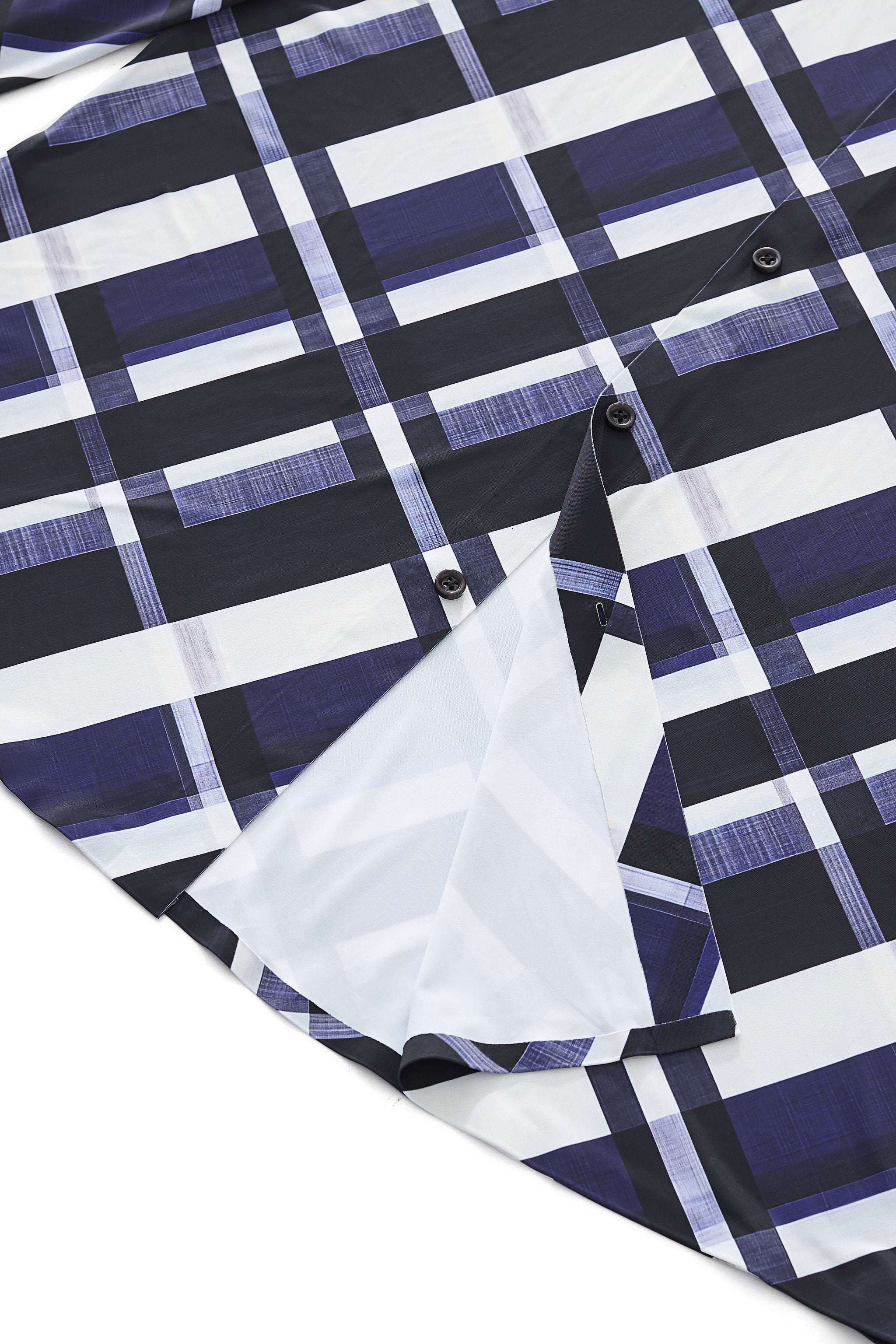 Seamless Bold Plaid Shirt – El Baron BLUE