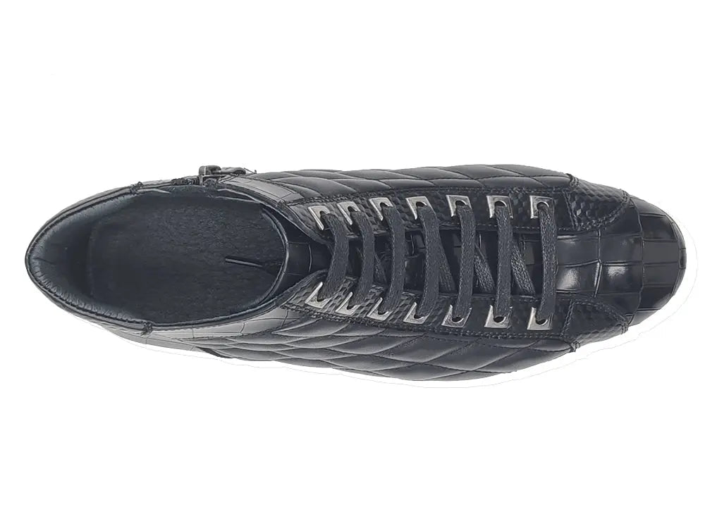Embossed Alligator High Top