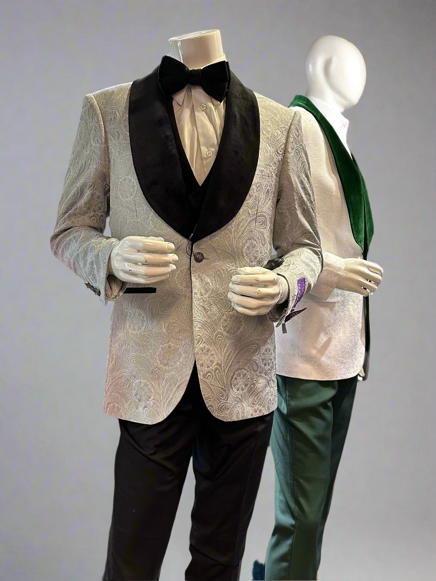 Mazari 9520 3PCS Tuxedo Silver