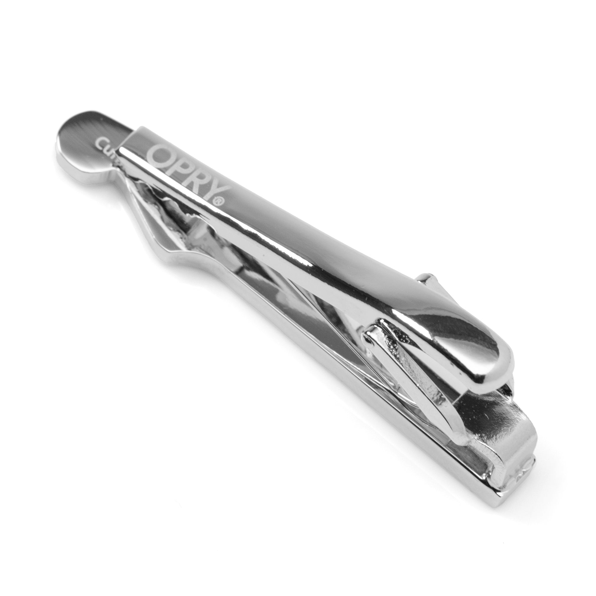 Grand Ole Opry Guitar Neck Silver Tie Clip