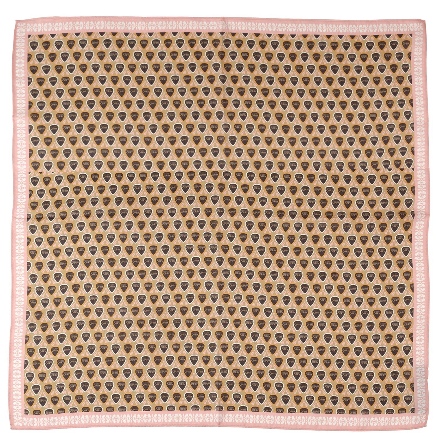 Grand Ole Opry Pink Multi Satin Handkerchief Scarf