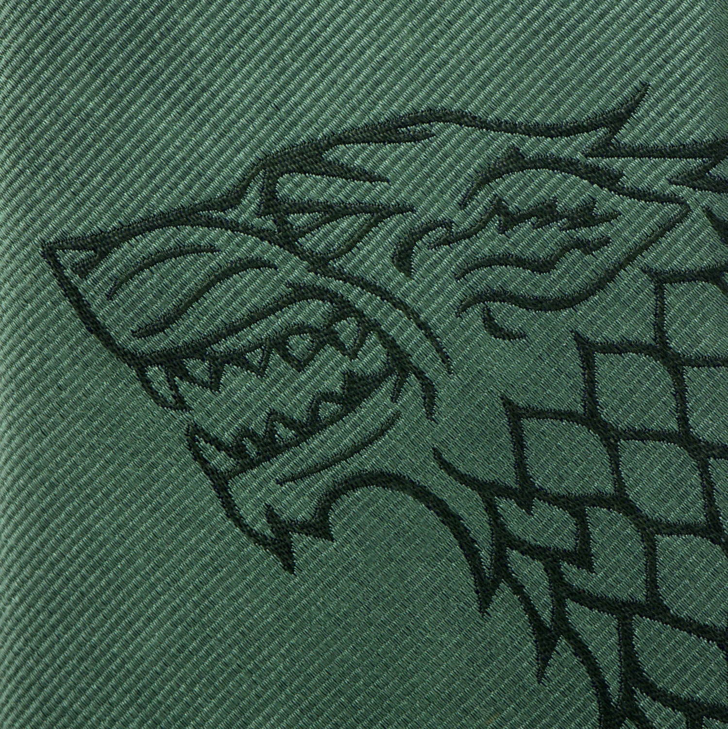 Game of Thrones Stark Direwolf Green Men's Tie