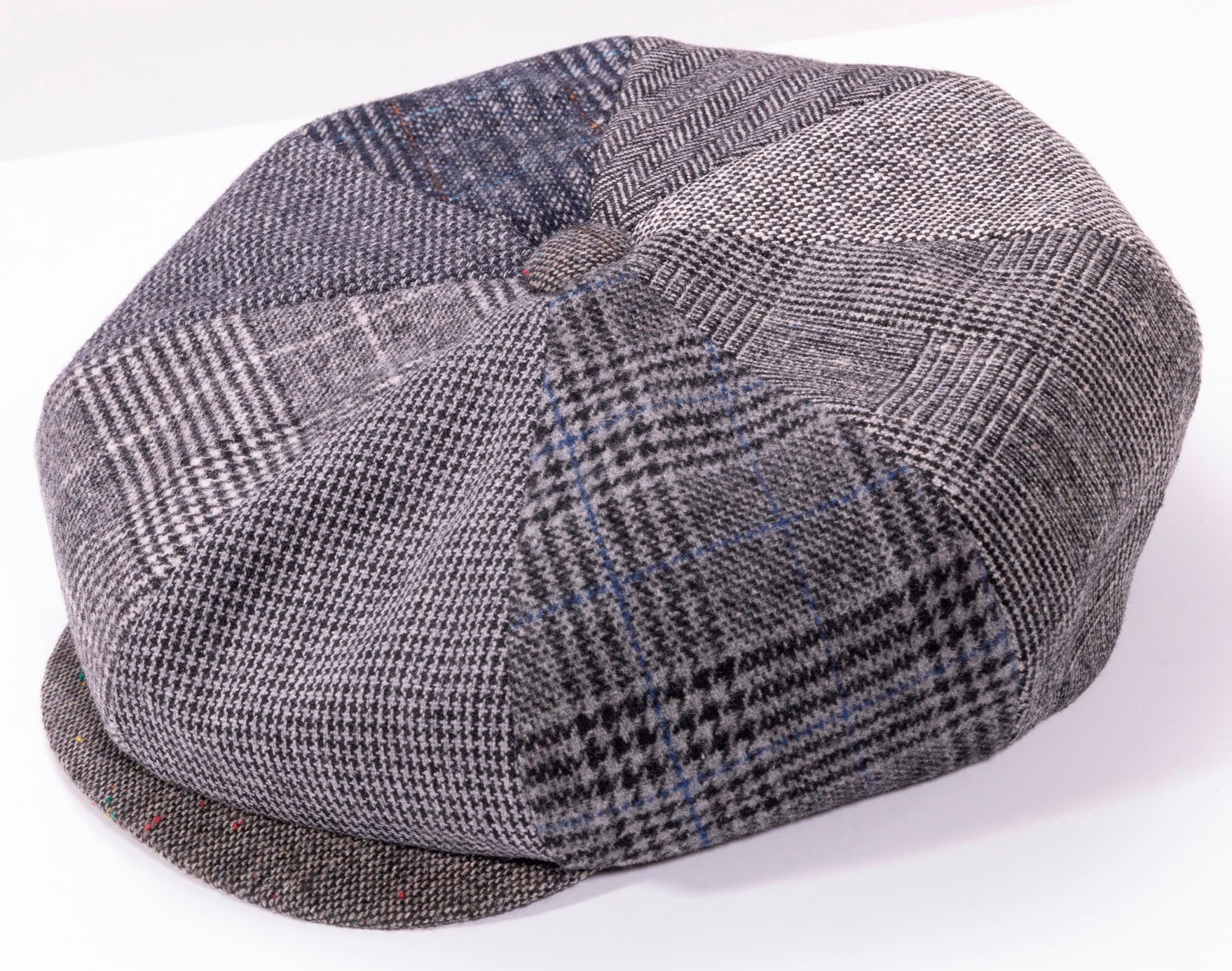 Montique H-99 Clervaux Patchwork Brown Gatsby Cap Gray