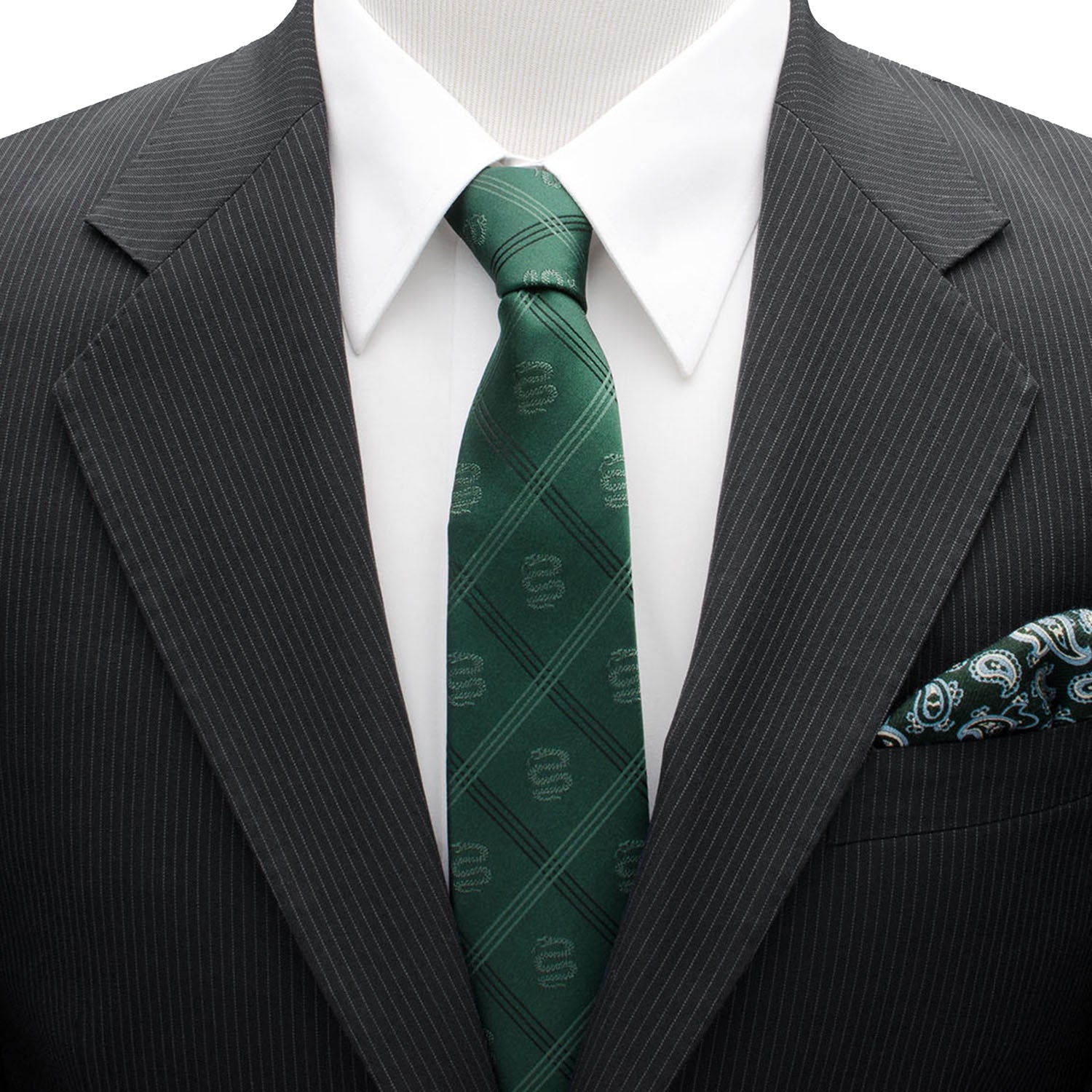 Harry Potter Slytherin Plaid Tie
