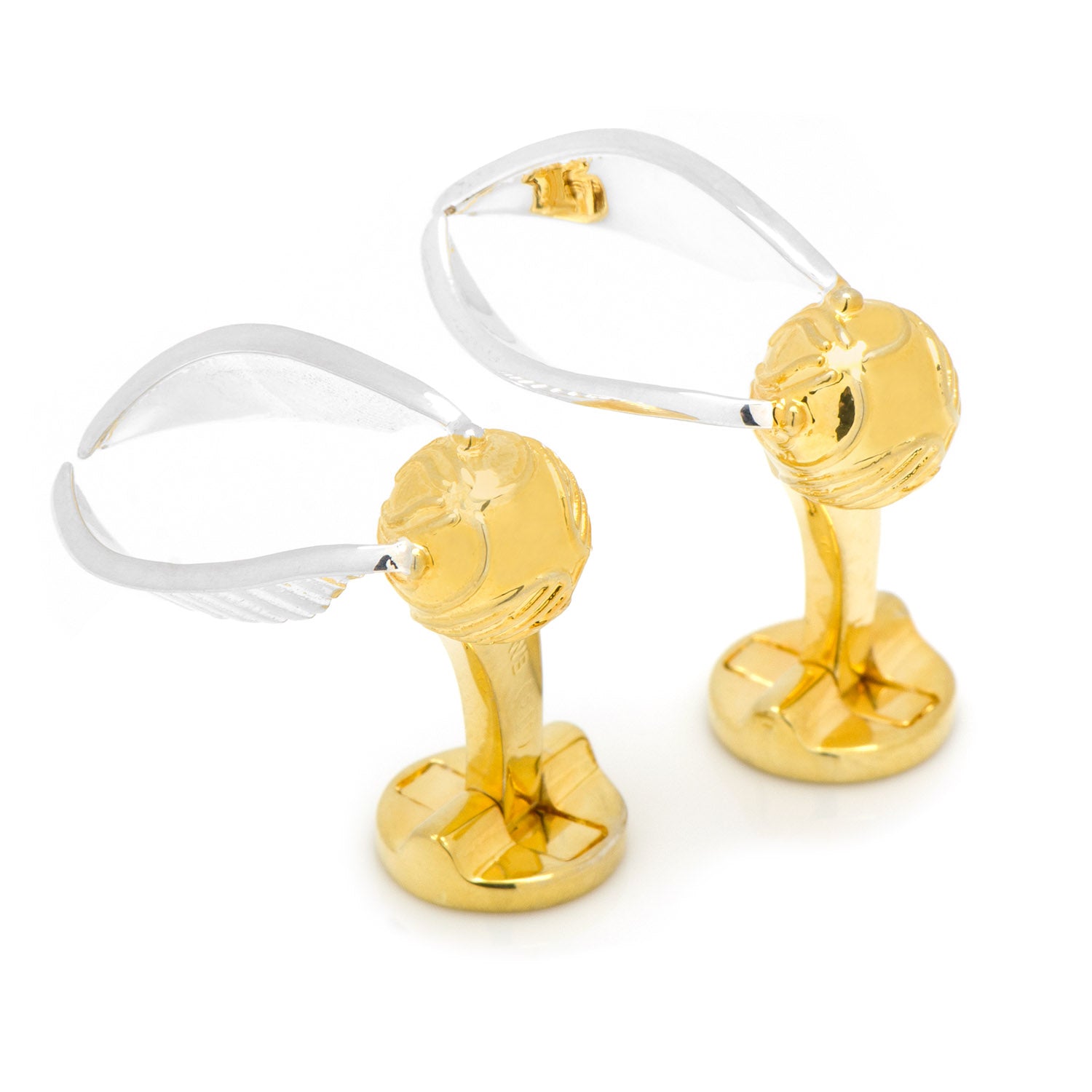 Harry Potter Golden Snitch 3D Cufflinks