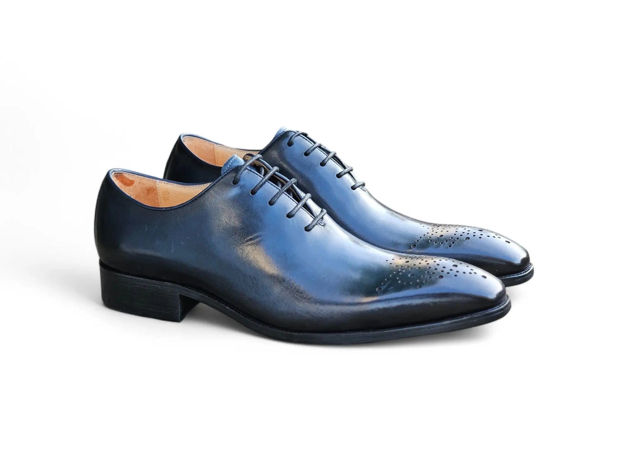 Hand Burnished Wholecut Calf Oxford