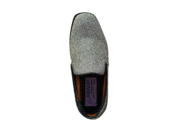 Jodano 2343464 Slip On Boys Glitter Dress Shoes Gray
