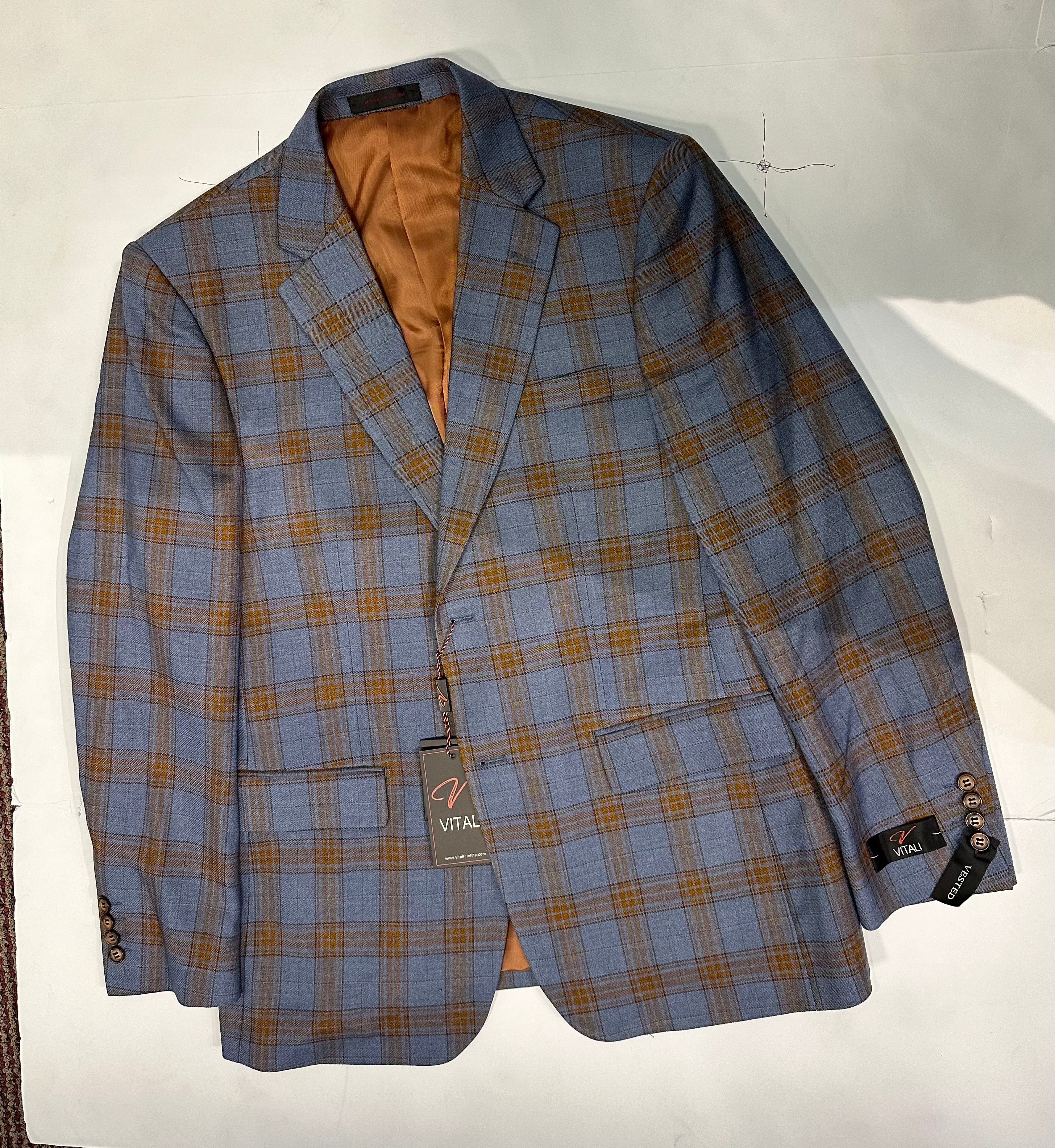 Vitali M8607 3 Pieces Vested Suit Grey