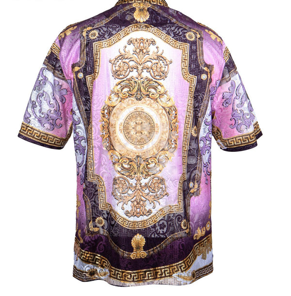 Prestige Lace-600 Short Sleeve Shirt Purple