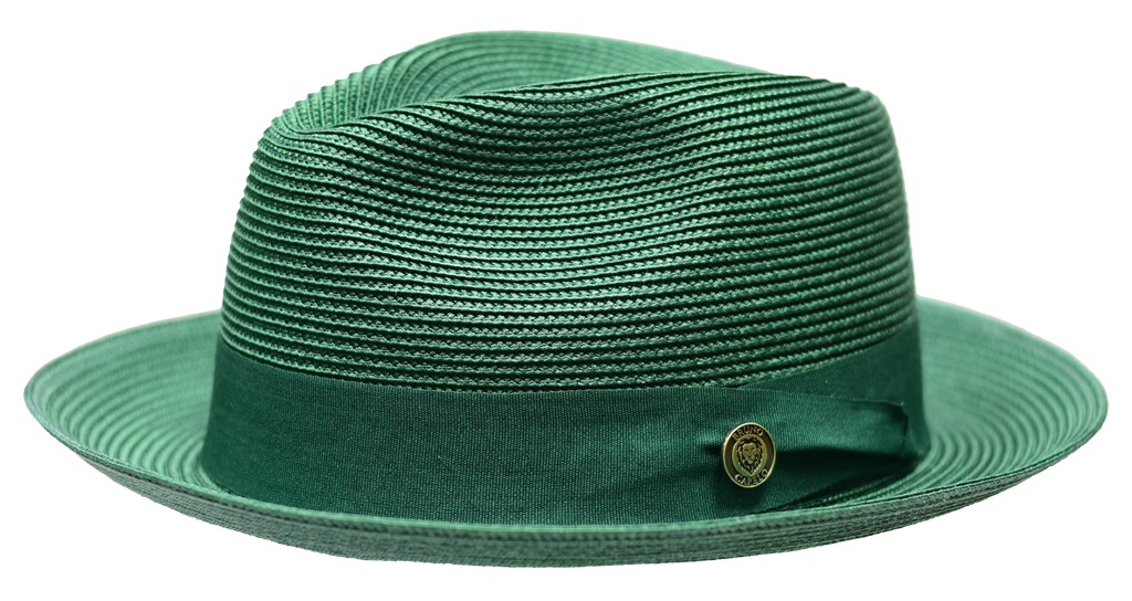 Bruno Capelo FN-842 Straw Hat Emerald Green