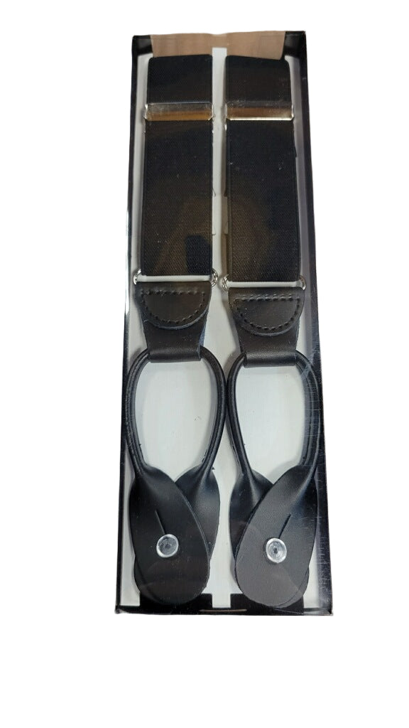 Five Stars 881BE Button Suspender Black