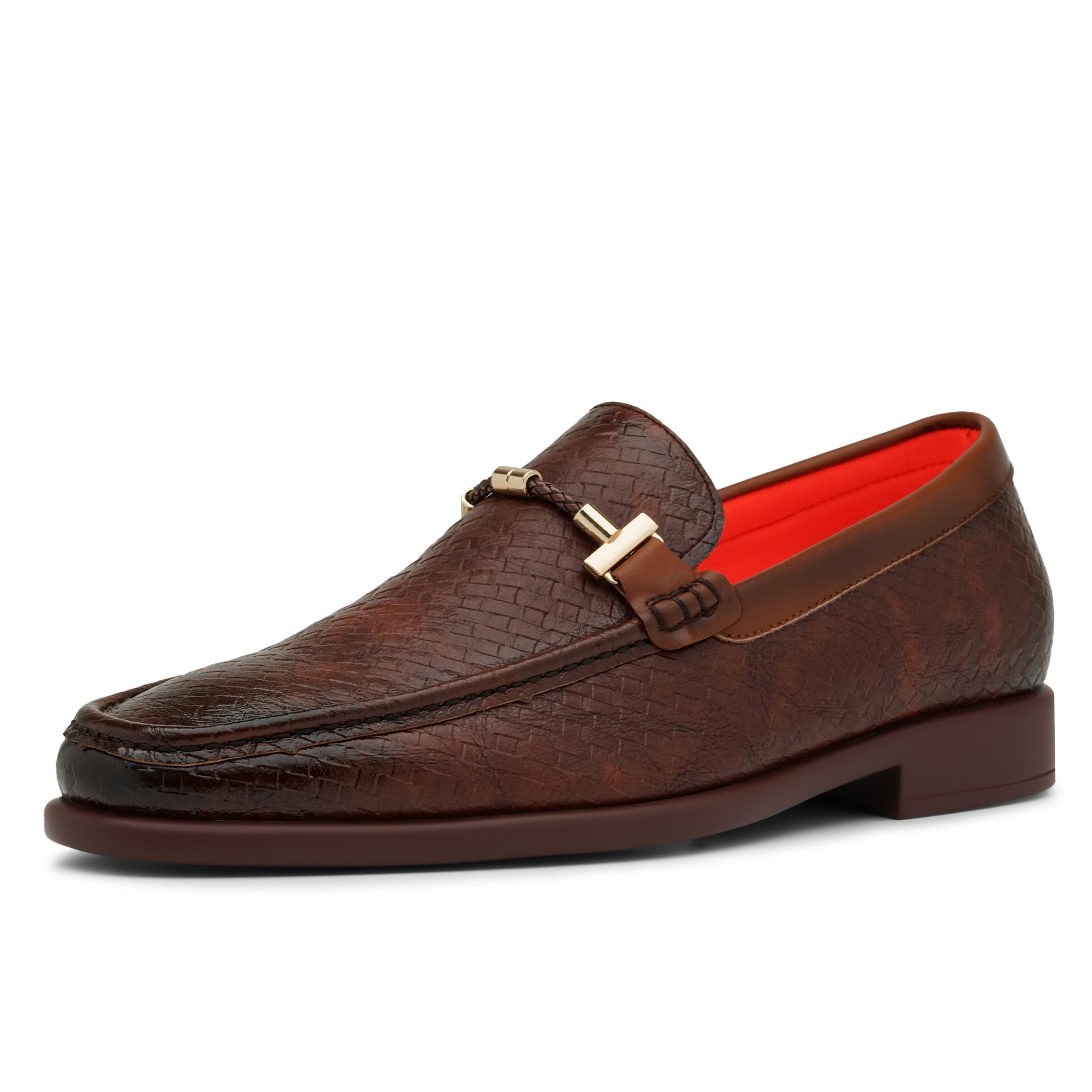 Tayno The Caprio Complex Leather Loafer Coffee